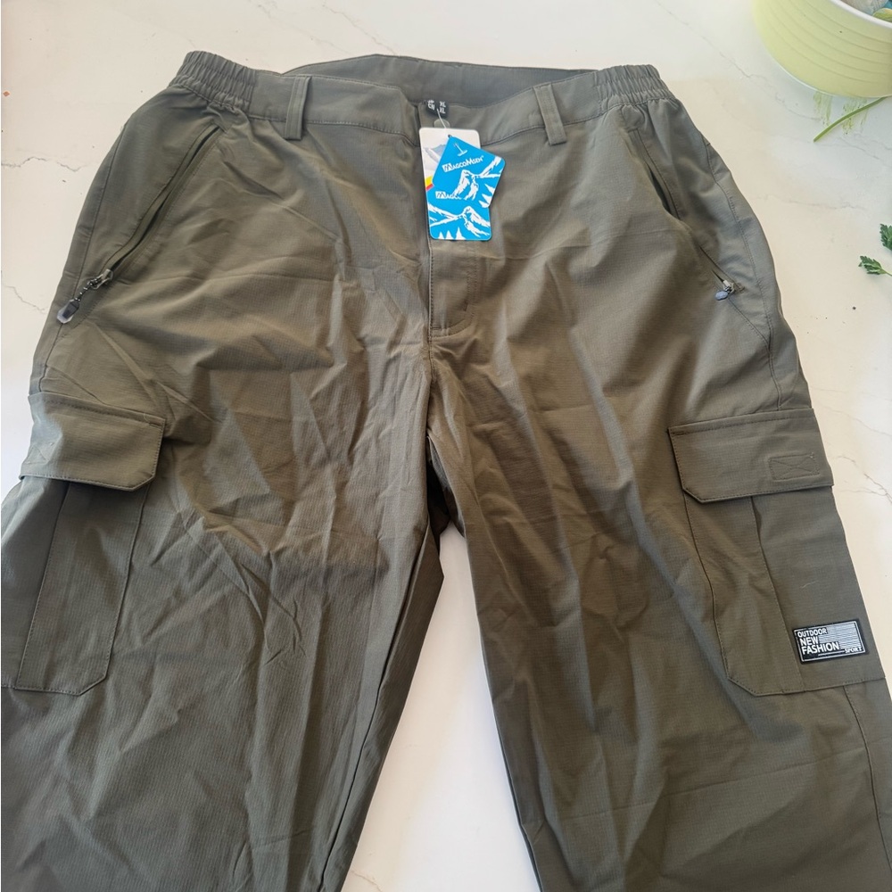 Magcomsen Olive Green Cargo Pants